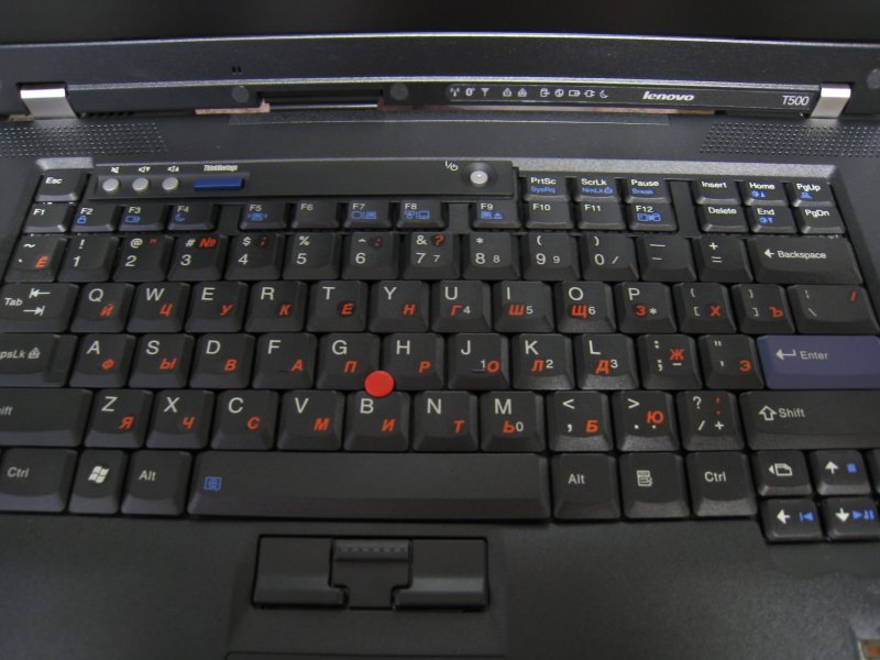 Lenovo T500 — red letters